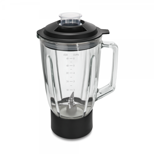 Blender with lid and measuring cup